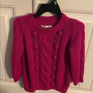 Old Navy Fuschia  Cable Knit Sweater Size XS Preowned